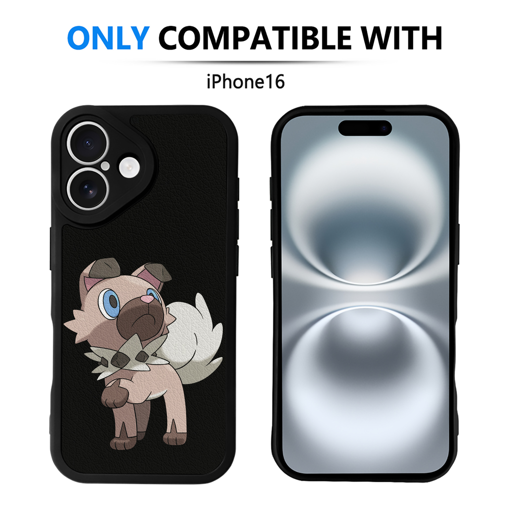 （画像用） ポケットモンスター Pokémon 【iPhone 16シリーズ対応】シリコンスマホケース（レザー調） 材質：シリコン